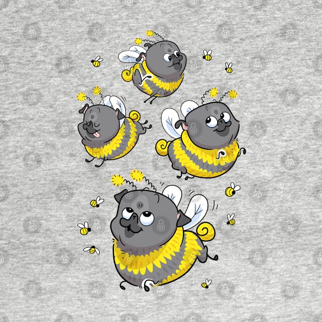 Bumblepugs by Inkpug